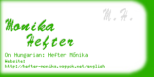 monika hefter business card